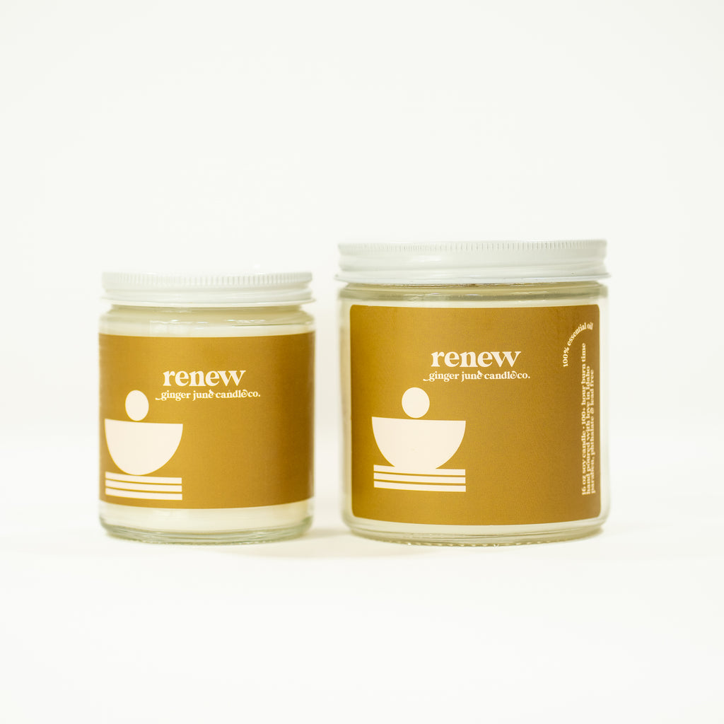 renew • contour collection • 100% essential oil soy candle