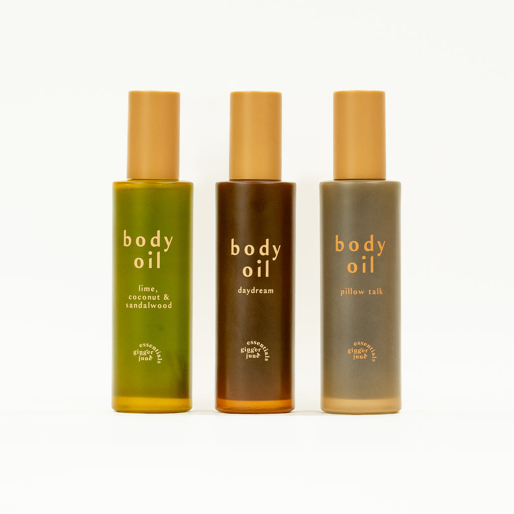body oil • pick from 3 essential blends • 100% natural, nothing synthetic • 3.4 oz