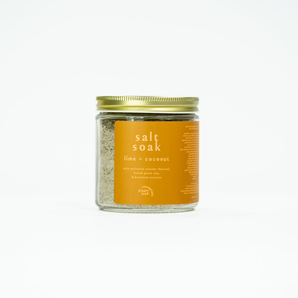 SALT SOAK • COCONUT LIME • 100% natural, nothing synthetic • 16 oz