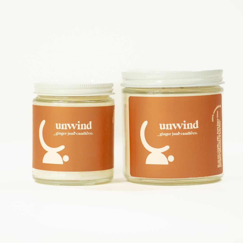 unwind • contour collection • 100% essential oil soy candle