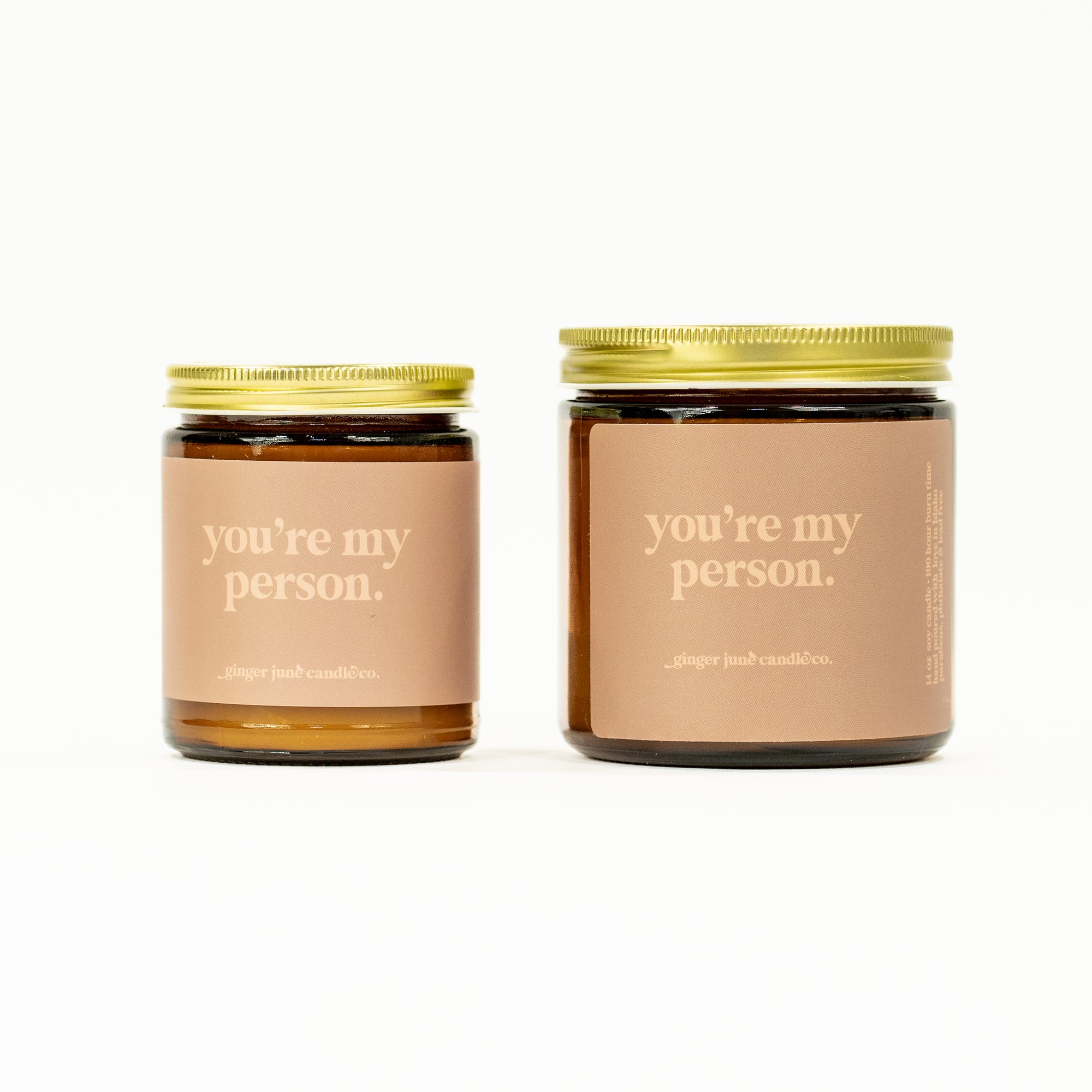 you're my person • soy candle • 2 sizes, 2 colors to choose from