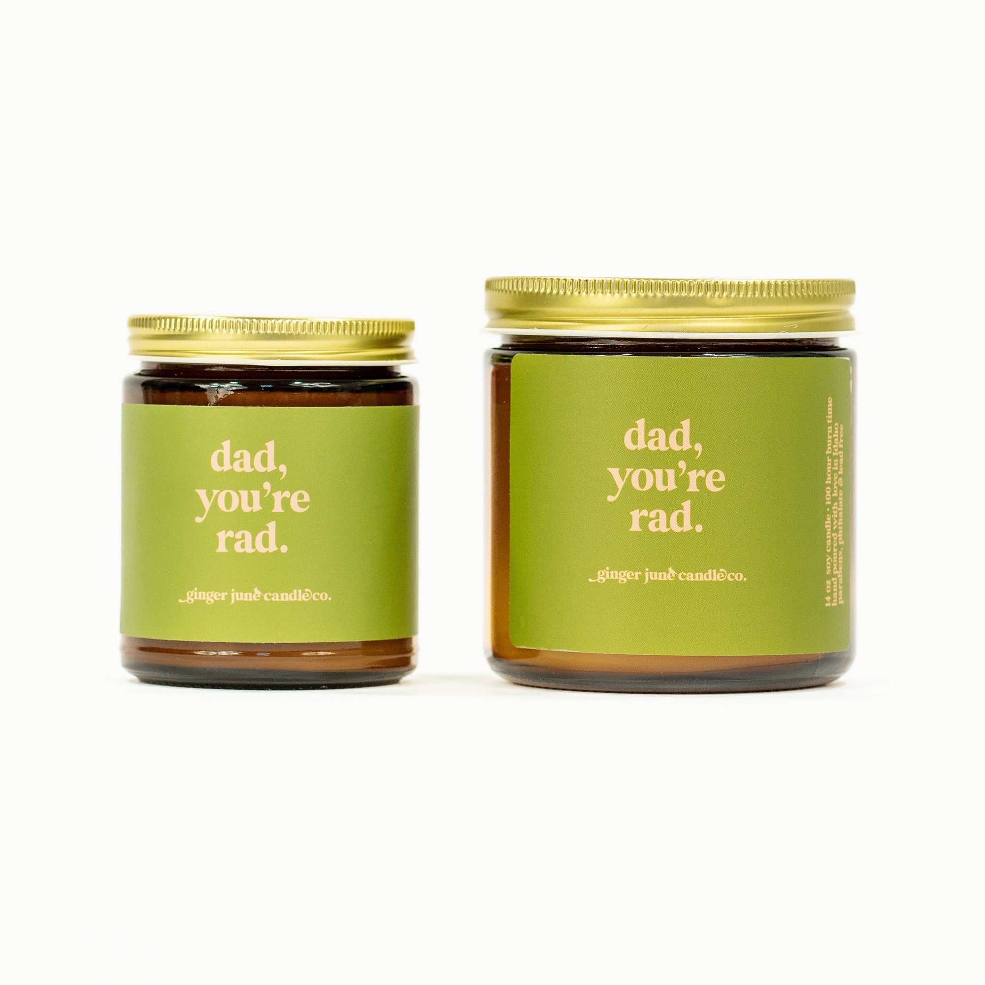 dad you're rad • soy candle • 2 sizes, 2 colors to choose from