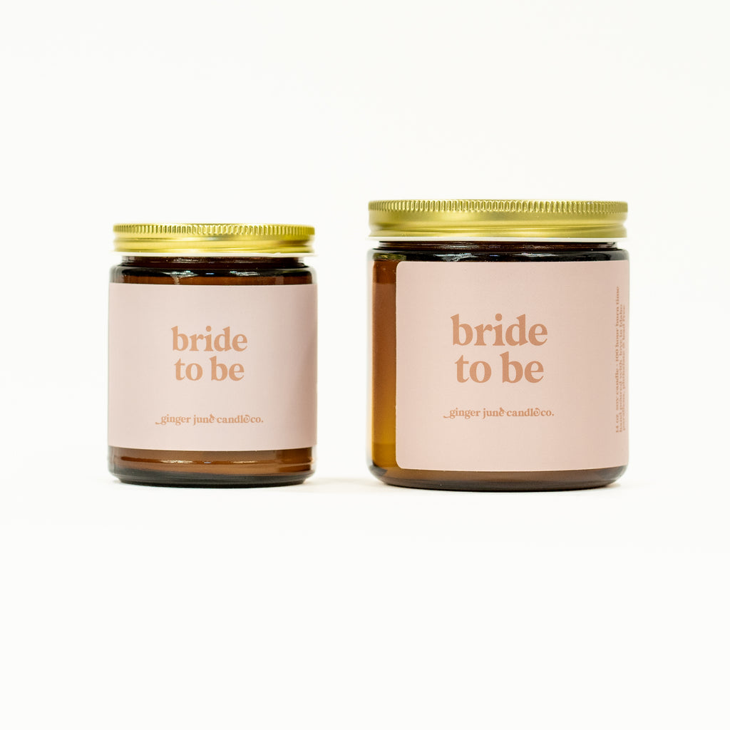 bride to be • soy candle • 2 sizes, 2 colors to choose from