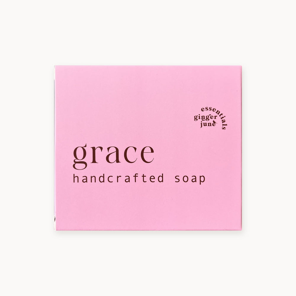 GRACE • moisturizing soap made with coconut oil, olive oil, babassu, honey & clay
