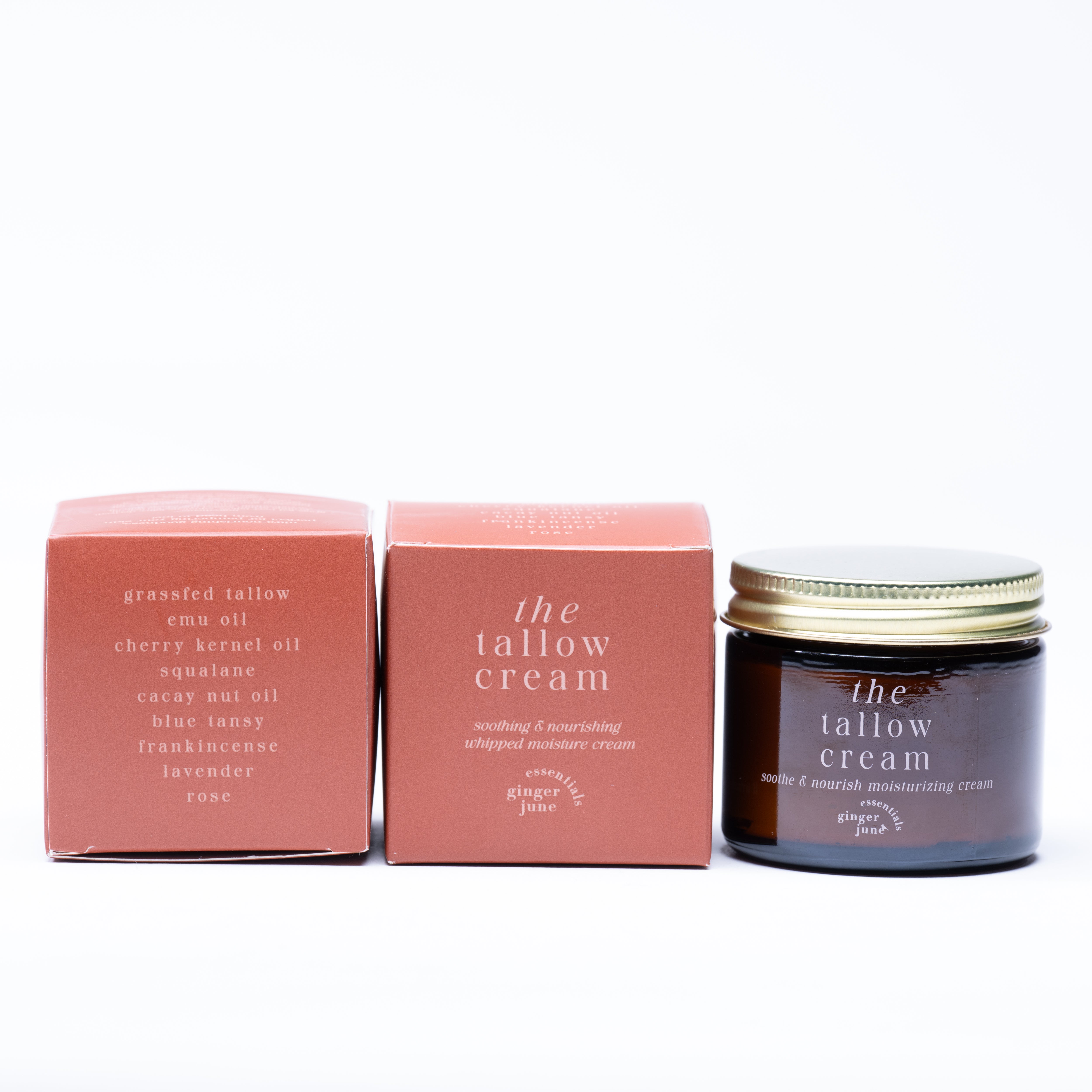 THE tallow cream • 2 oz glass jar • 100% real, nothing synthetic