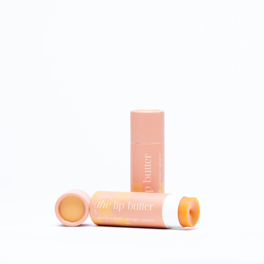 THE lip butter • Passion Orange Guava • enhanced with olive squalane