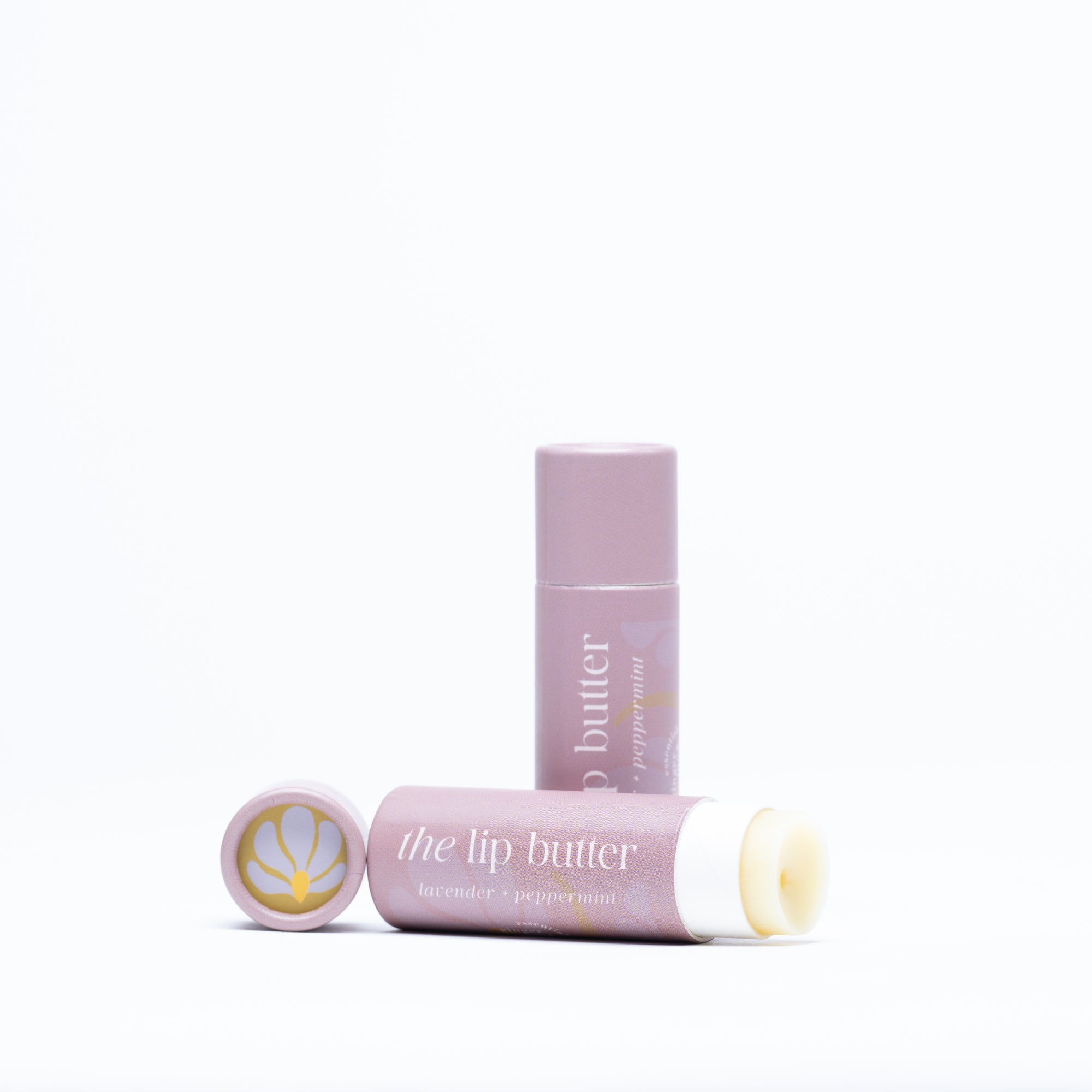THE lip butter • lavender peppermint • moisture rich & glossy enhanced with olive squalane