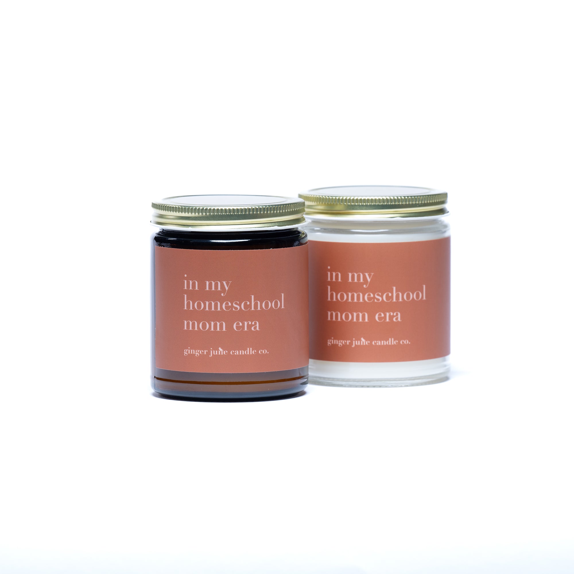 in my homeschool mom era • 9 oz clean candle