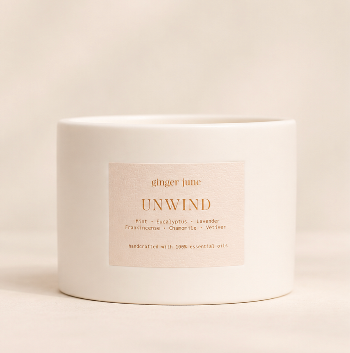 Unwind • Ceramic Candle