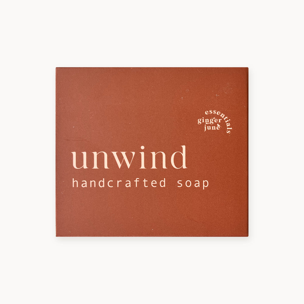 Unwind • moisturizing soap made with coconut oil, olive oil, babassu, honey & clay