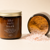 THE salt soak • 16 oz glass jar • magnesium rich, 100% real - nothing synthetic