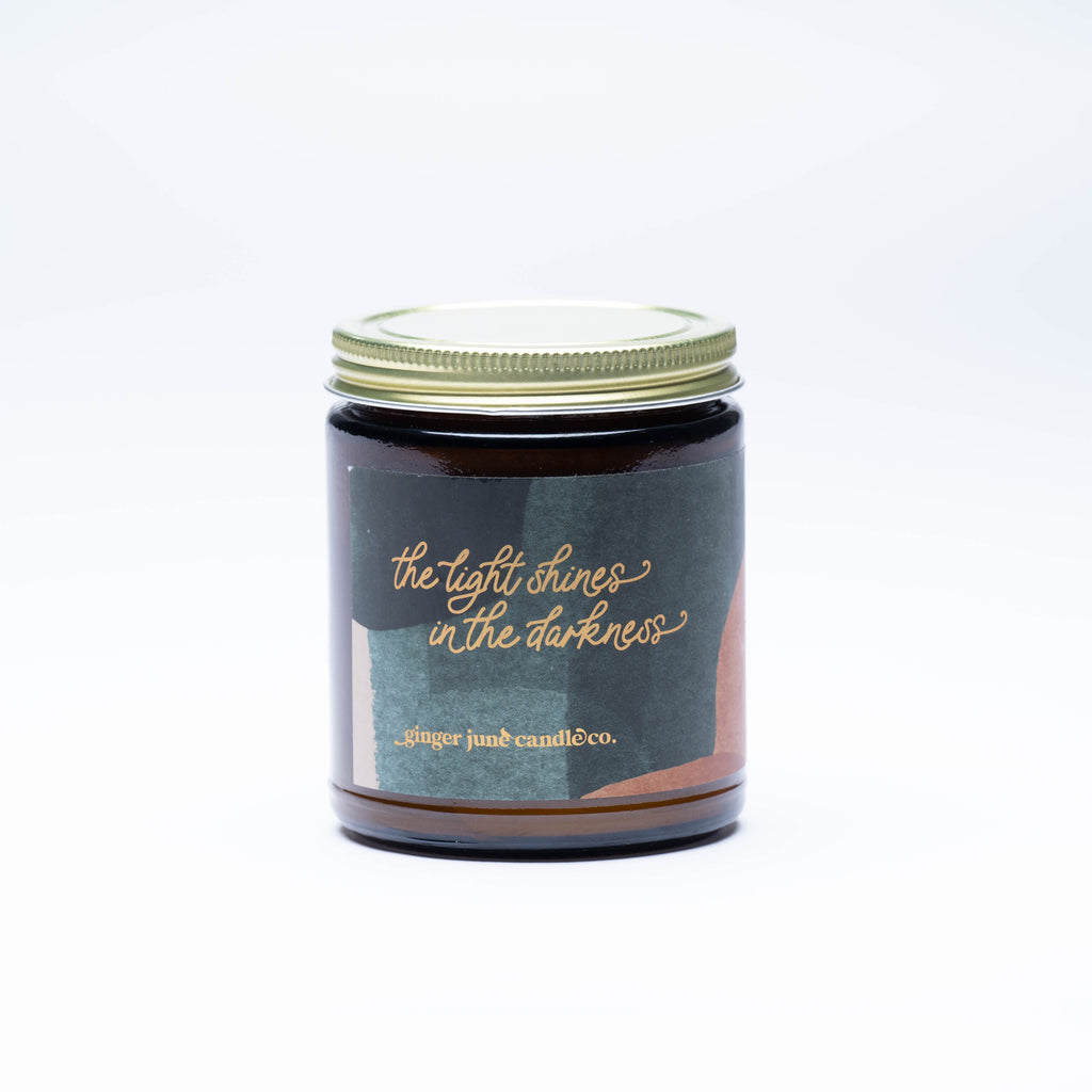 the light shines in the darkness  • 100% EO soy candle •