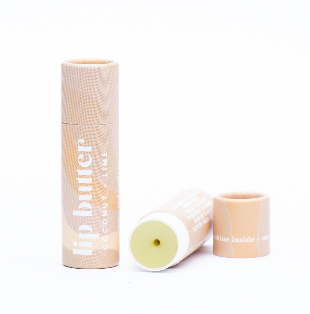 coconut lime lip butter • botanically tinted • beeswax based