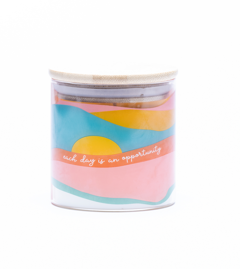 EACH DAY IS AN OPPORTUNITY • 14 oz candle • 100% essential oil blend