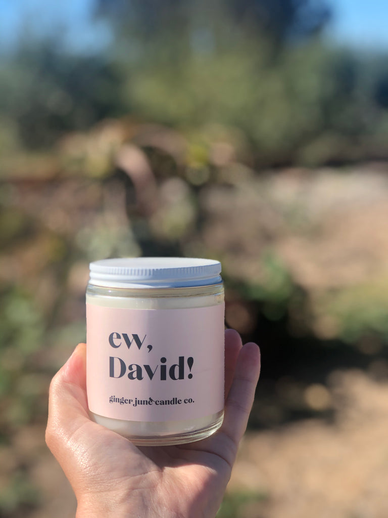 EW, DAVID • non-toxic soy candle