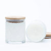 textured leaf glass • clear tumbler • coconut + sandalwood + cedar