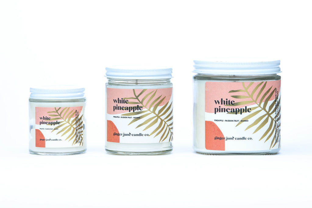 white pineapple • terra collection • non toxic soy candle