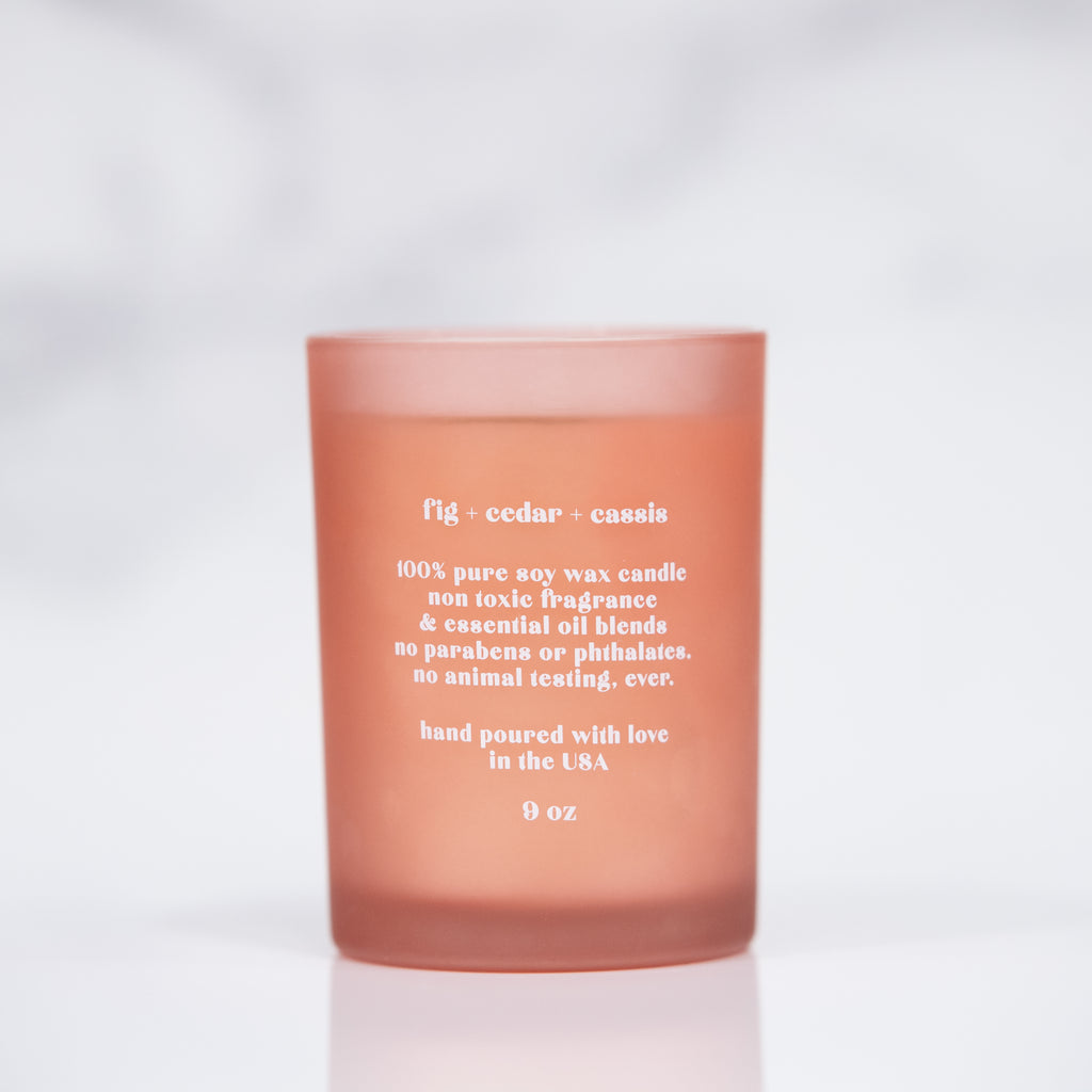 BABY ITS COLD OUTSIDE • berry tumbler • fig + cedar + cassis